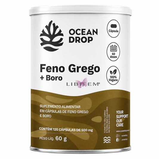 Feno Grego + Boro Libifem 120 Caps - Ocean Drop