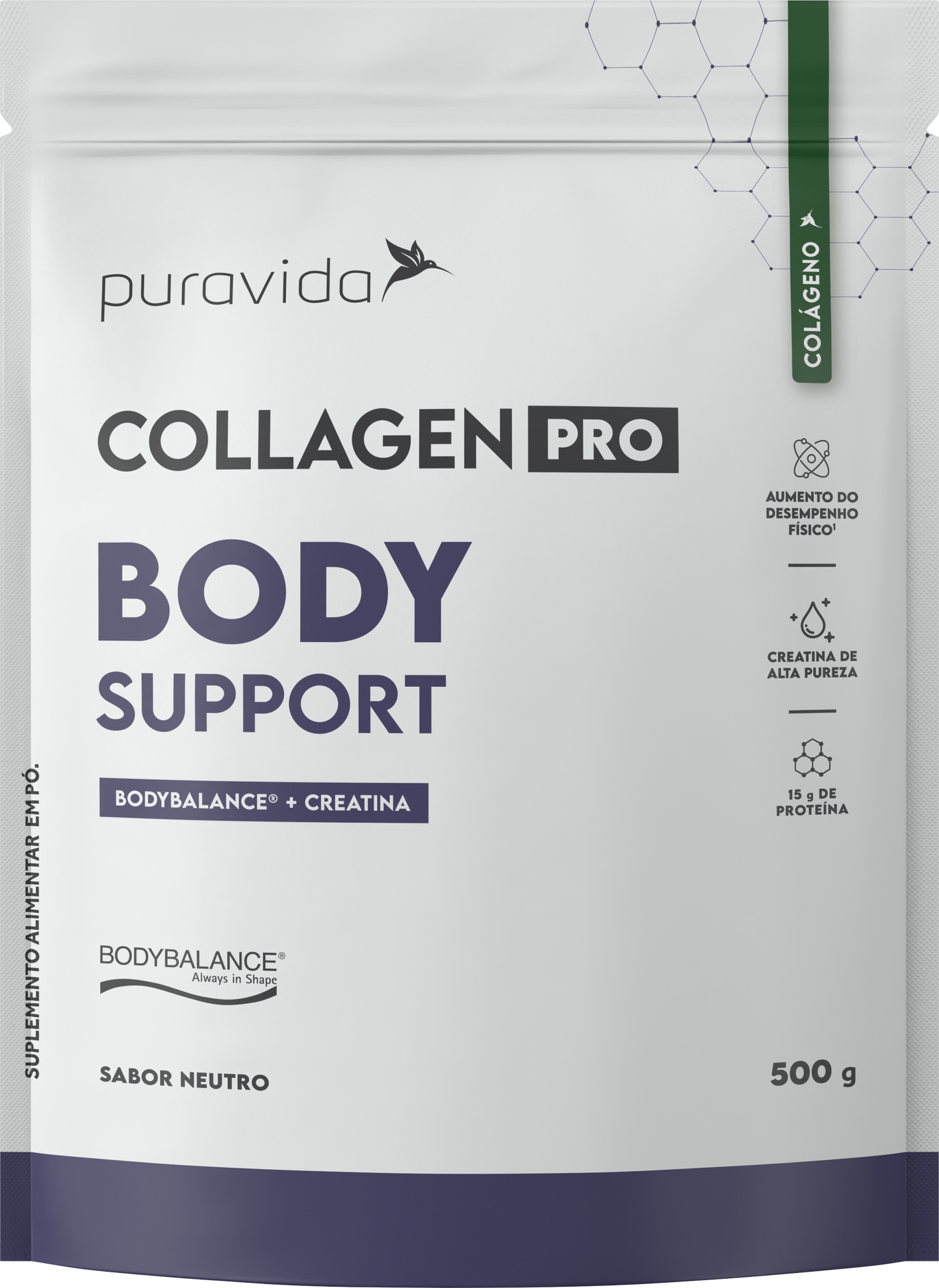 Collagen Pro Body Support Neutro 500g Puravida