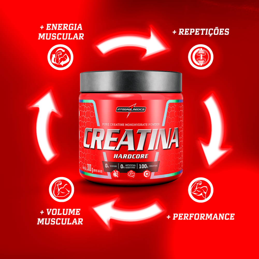 Creatina Hardcore 300g Integralmédica