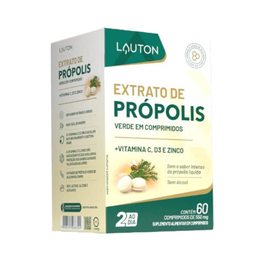 Extrato de Própolis 60 Cápsulas 550MG Lauton