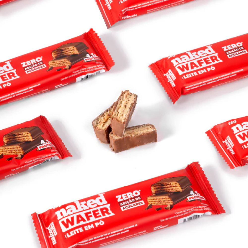 Naked Wafer Chocolate ao Leite 26g