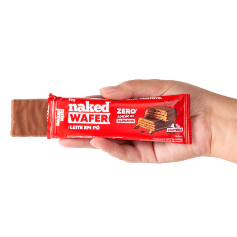 Naked Wafer Chocolate ao Leite 26g