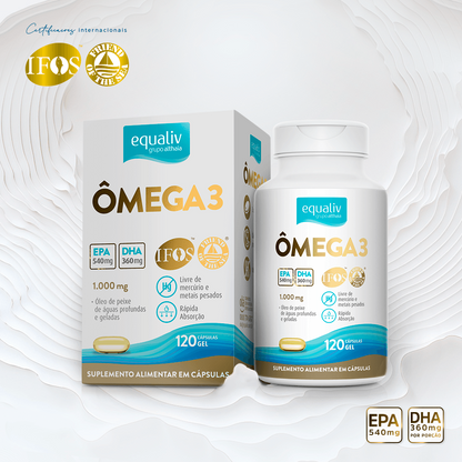 Ômega 3 1000mg 120 Cápsulas Equaliv