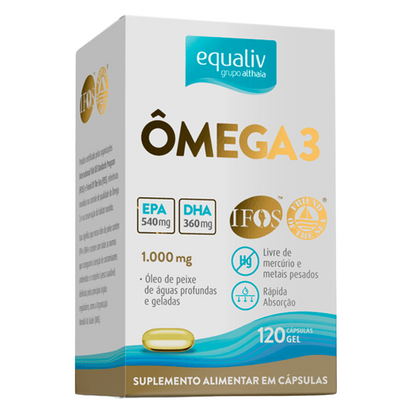 Ômega 3 1000mg 120 Cápsulas Equaliv