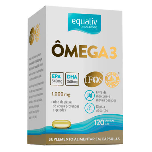 Ômega 3 1000mg 120 Cápsulas Equaliv
