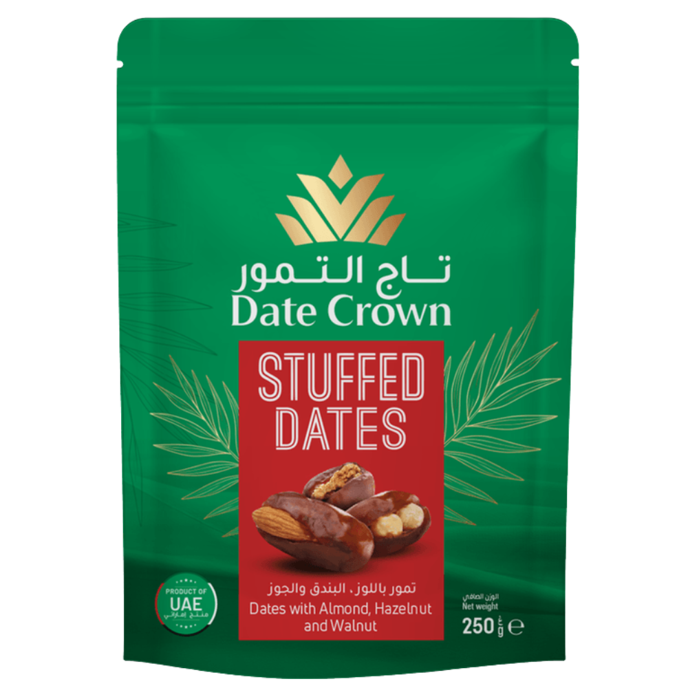 Tâmaras com Chocolate e Amêndoas 250g Date Crown Emporio Aurea
