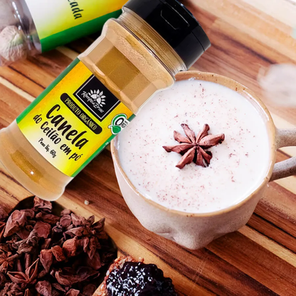 Canela do Ceilão pó orgânica 60g Kampo de Ervas Kampo de Ervas