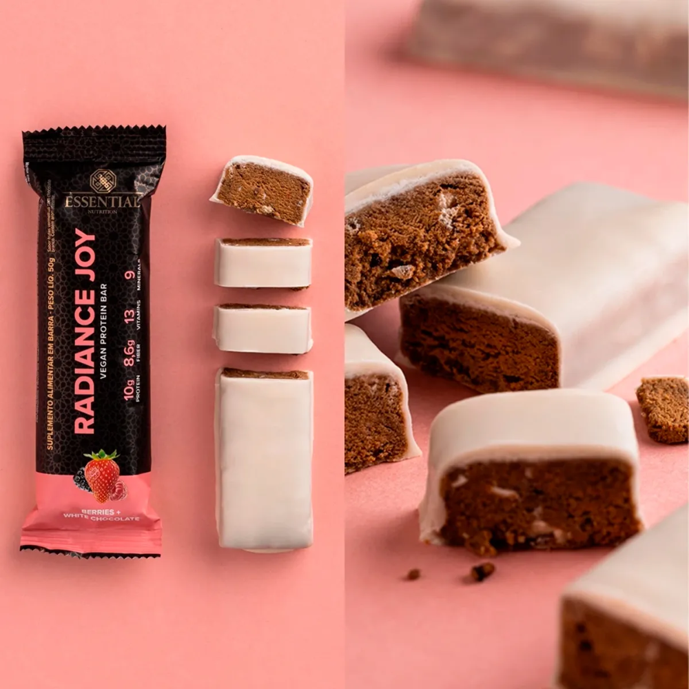 Radiance Joy Bar Berries com Chocolate Branco 50g Essential
