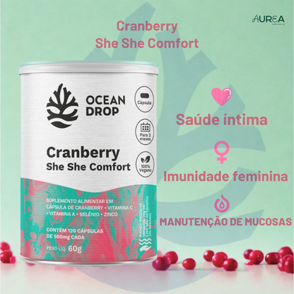 She She Comfort Cranberry 120 Cápsulas Ocean Drop