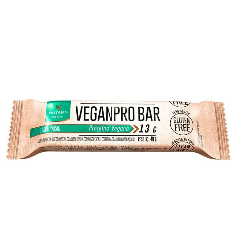 VeganPro Bar 40g Sabor Cacau Nutrify