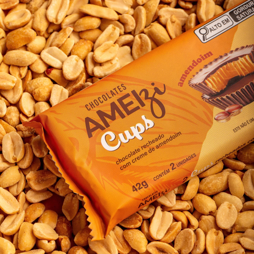 Chocolate com Amendoim 42g Ameizi Flormel