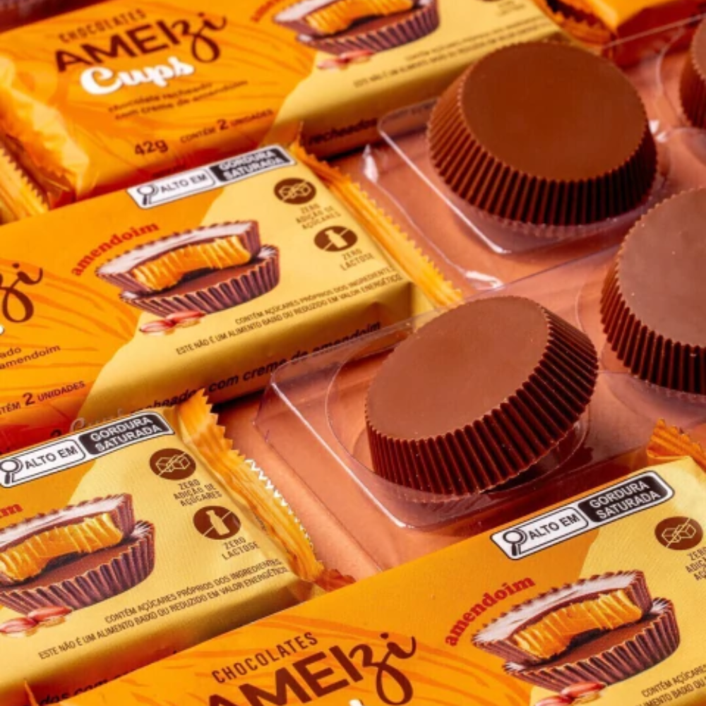 Chocolate com Amendoim 42g Ameizi Flormel