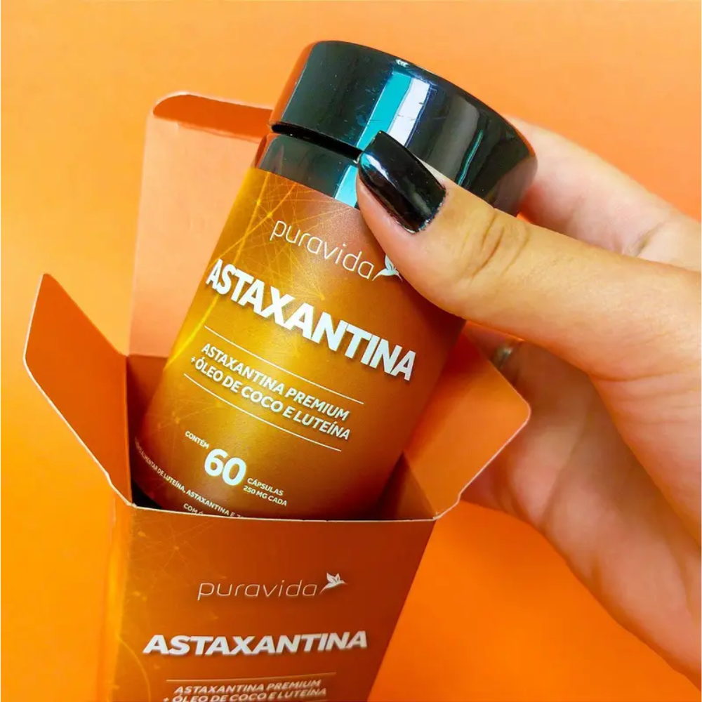 Astaxantina 60 Cápsulas 250 mg Puravida Puravida