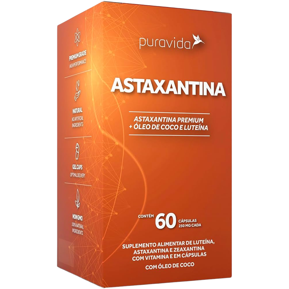Astaxantina 60 Cápsulas 250 mg Puravida Puravida