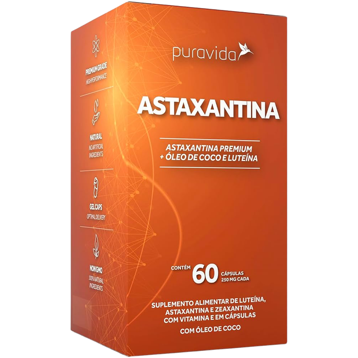 Astaxantina 60 Cápsulas 250 mg Puravida Puravida