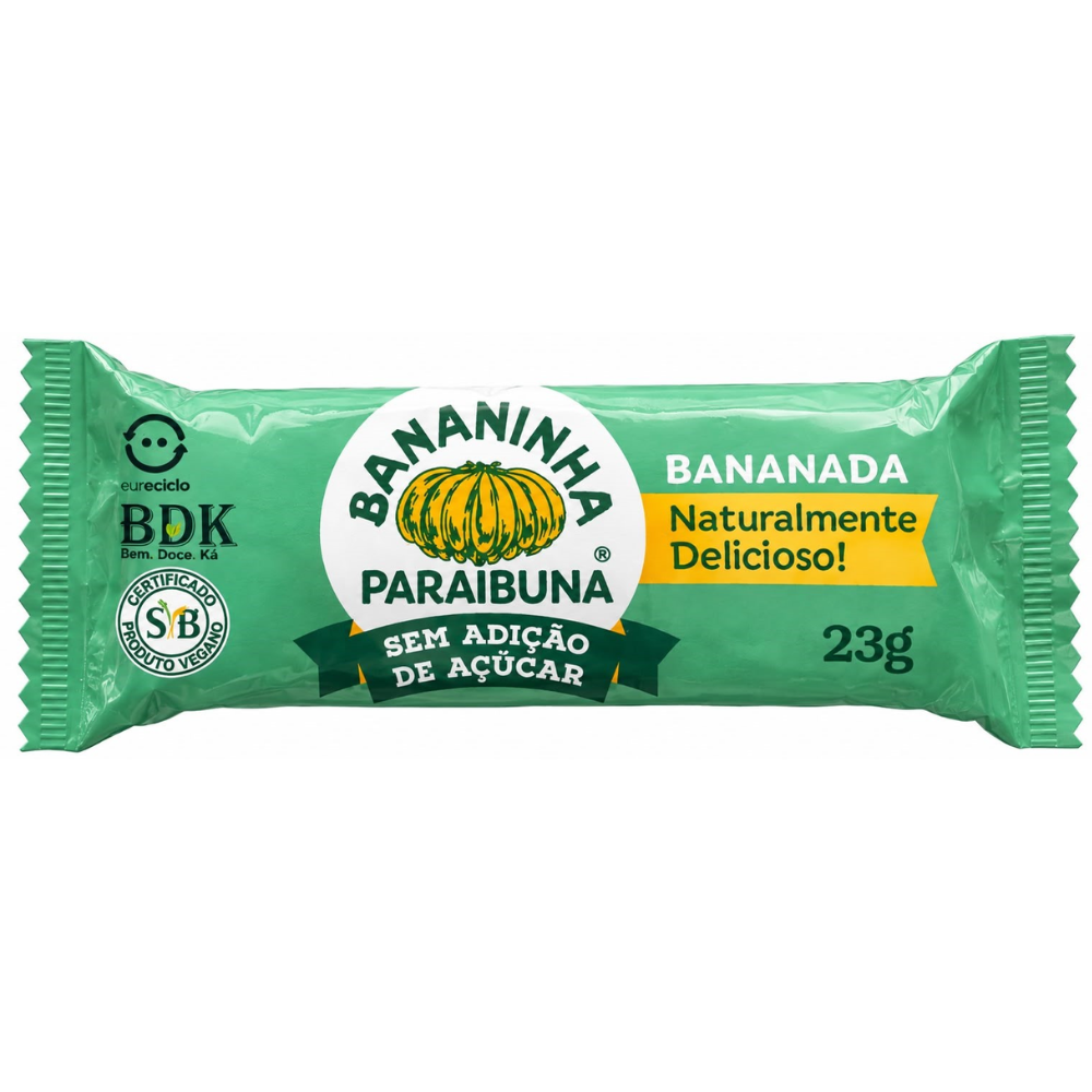 Bananinha Paraibuna Sem Adição de Açúcar 23g Paraibuna