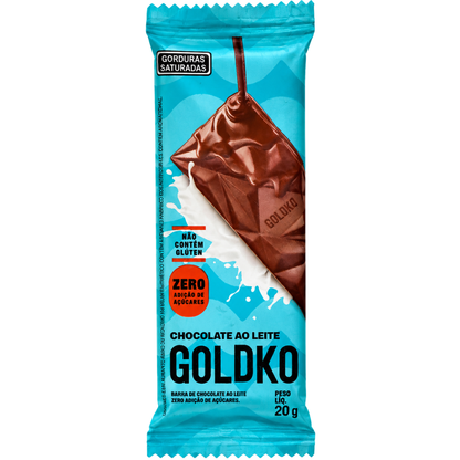 Barra de Chocolate ao Leite 20g Goldko Goldko