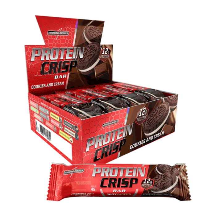 Protein Crisp Bar Cookies and Cream 45g Integralmédica Integral Medica