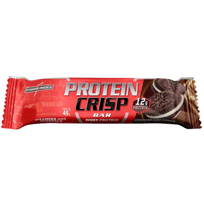 Protein Crisp Bar Cookies and Cream 45g Integralmédica Integral Medica