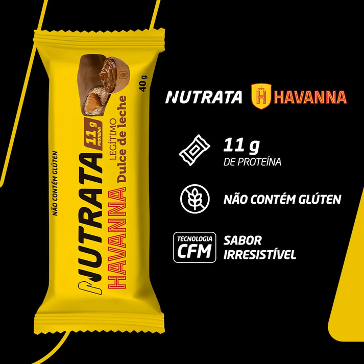 Whey Grego Bar 40g Doulce de Leche Havanna Banana Brasil