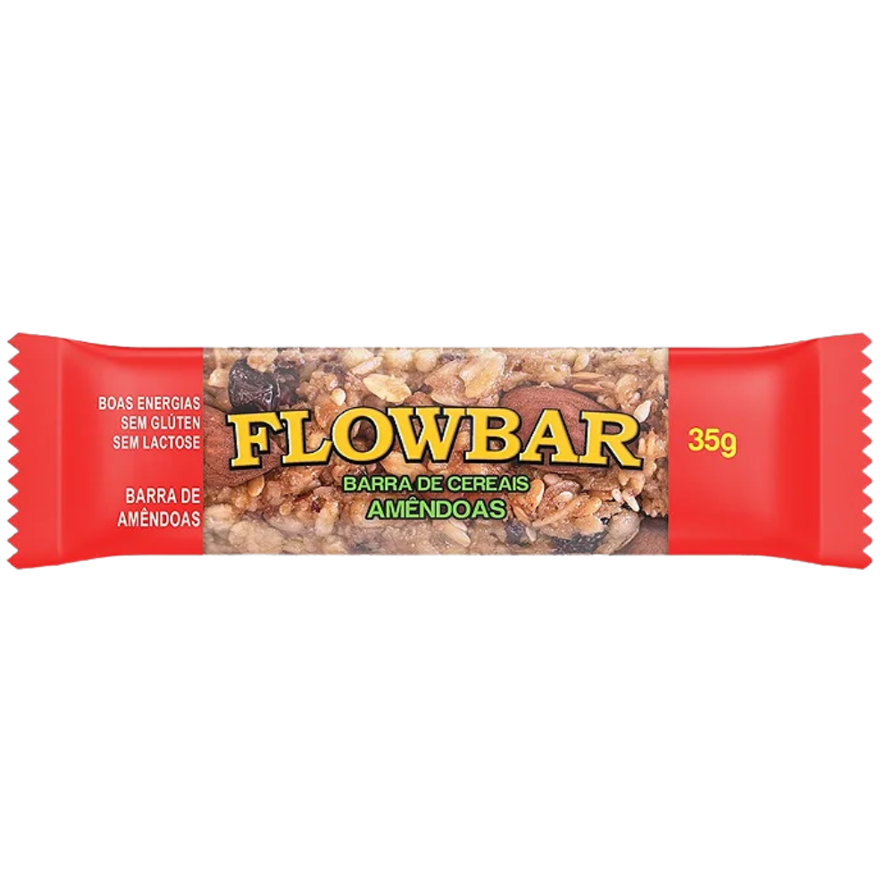 Barra Nuts Amêndoa e Nozes 30g Flowbar Flowbar