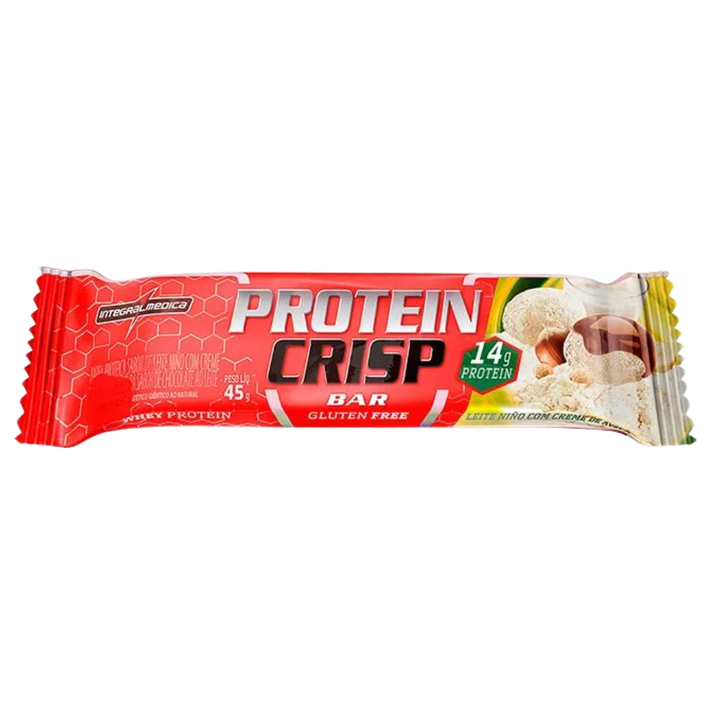 Protein Crisp Bar Leite Niño com Creme de Avelã 45g Integralmédica Integral Medica