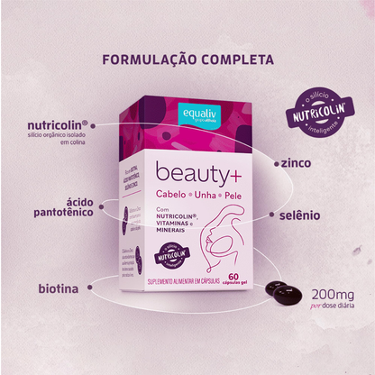 Beauty+ Cabelo Unha e Pele 60 Cápsulas Equaliv Equaliv