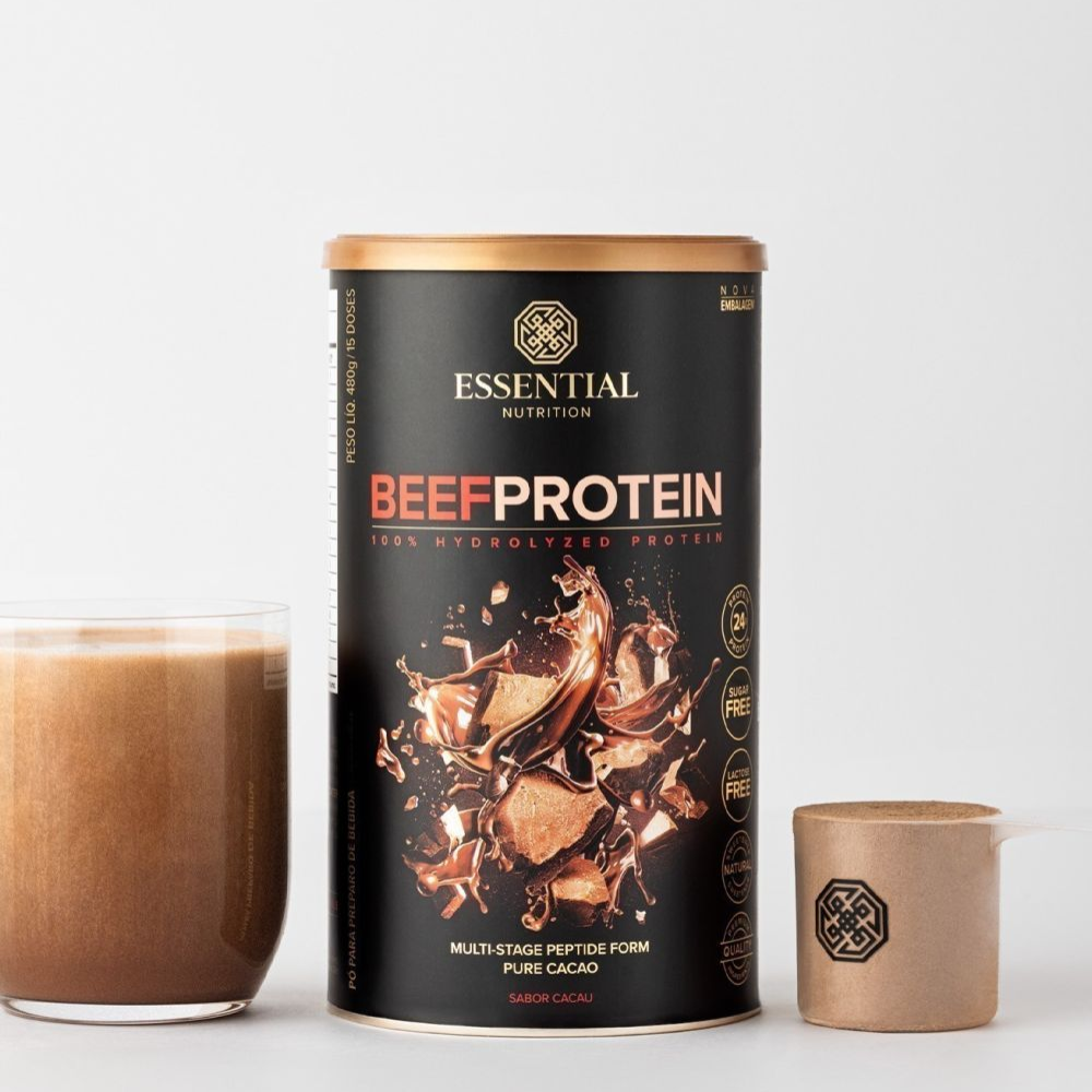 Beef Protein Cacau 480g Essential Essential