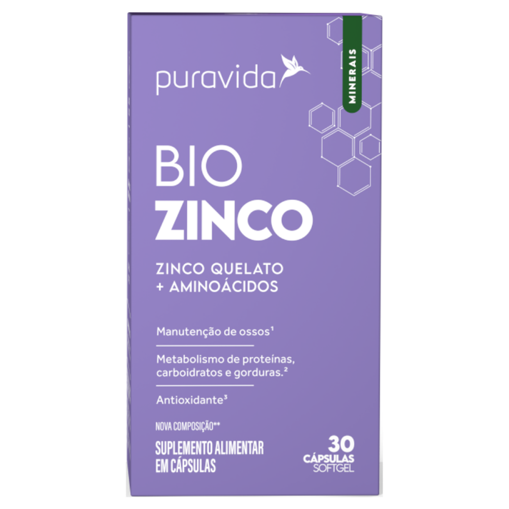 Bio Zinco 30 cápsulas Puravida Puravida