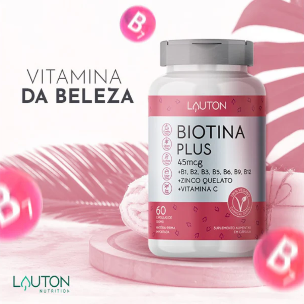 Biotina Plus 45mcg 60 Cápsulas Lauton Lauton