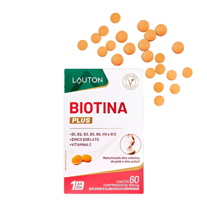 Kit 3 Biotina Plus 45MCG 60 Cápsulas Lauton