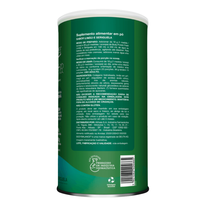 Body Protein Fresh Limão e Seriguela 450g da Equaliv Equaliv