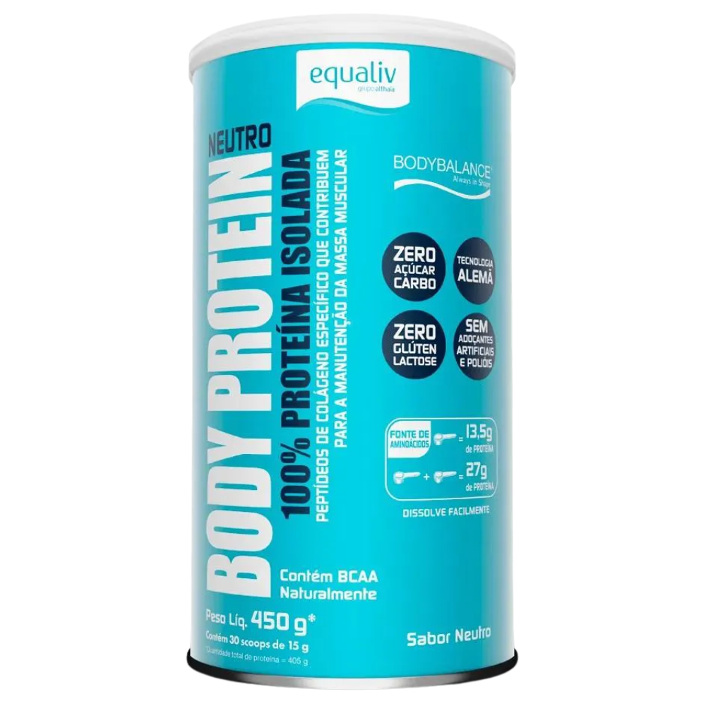 Body Protein Colágeno Neutro 450g Equaliv Equaliv