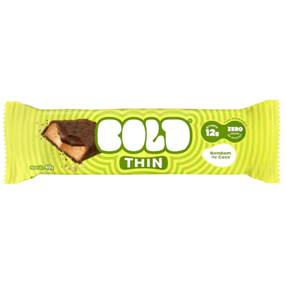 Barra Bold Thin Bombom de Coco 40g Bold
