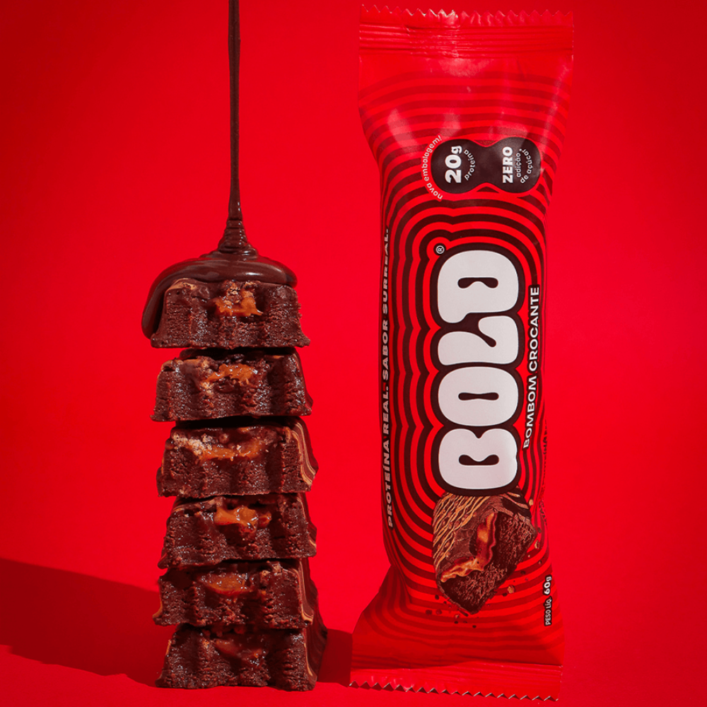 Barra Bold Bar Bombom Crocante 60g Bold