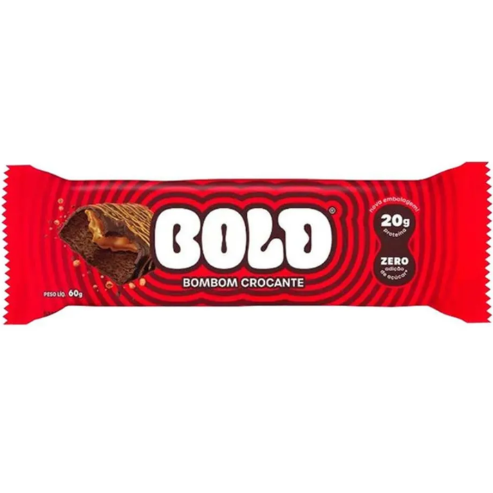 Barra Bold Bar Bombom Crocante 60g Bold