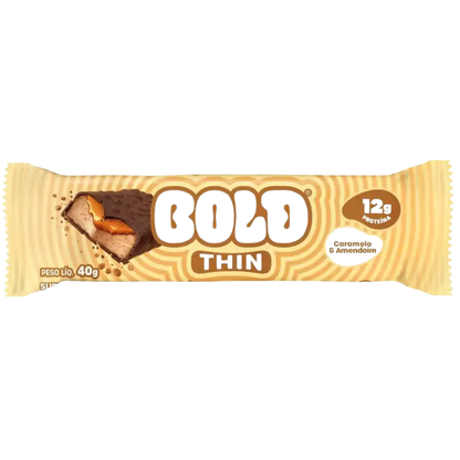 Barra Bold Thin Caramelo e Amendoim 40g Bold