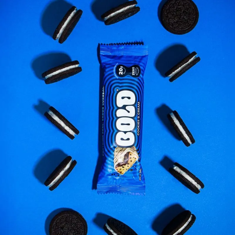 Barra Bold Bar Cookies e Cream 60g Bold