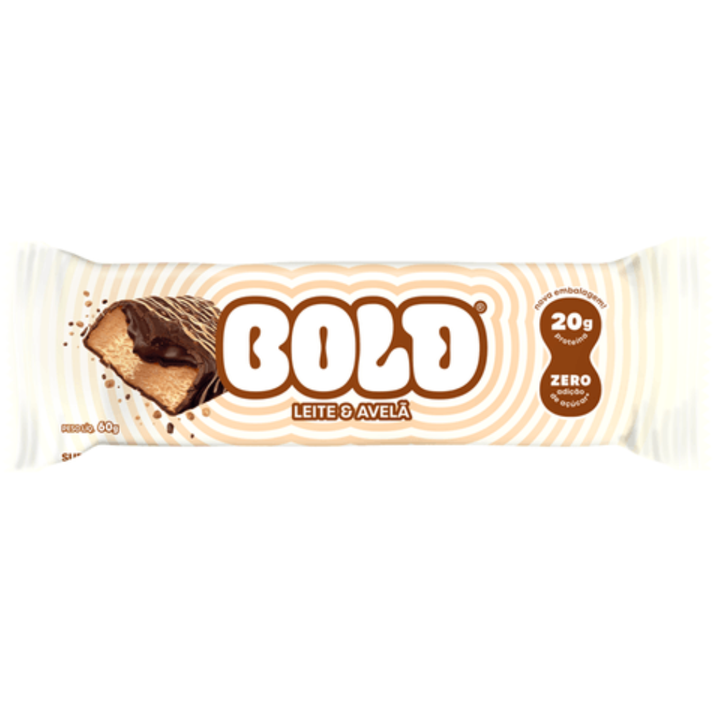 Barra Bold Bar Leite e Avelã 60g Bold