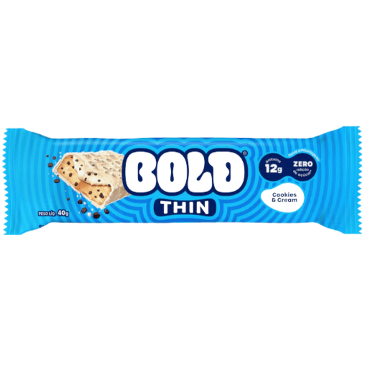 Barra Bold Thin Cookies Cream 40g Bold