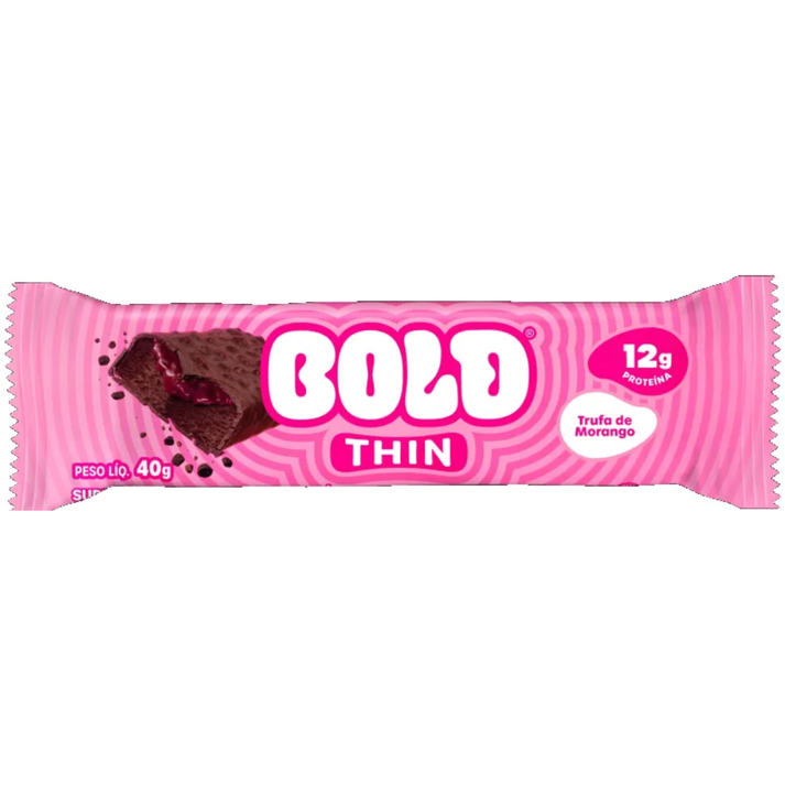 Barra Bold Bar Thin Trufa de Morango 40g Bold