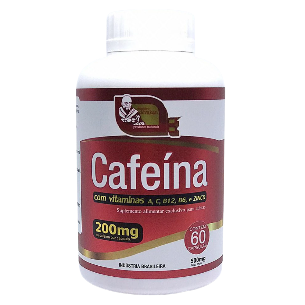 Cafeína 200mg 60 Cápsulas Mosteiro Devakan