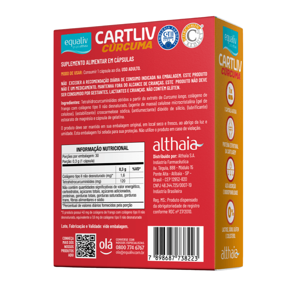 Cartliv Cúrcuma 30 Cápsulas Equaliv