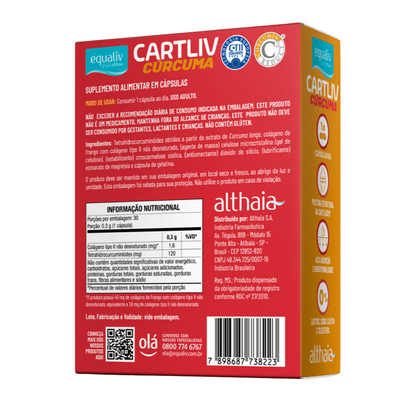 Cartliv Cúrcuma 30 Cápsulas Equaliv