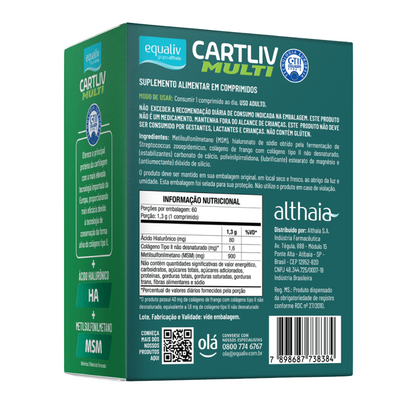 Cartliv Multi + Ha Colágeno Tipo 2 60 Cáps Equaliv