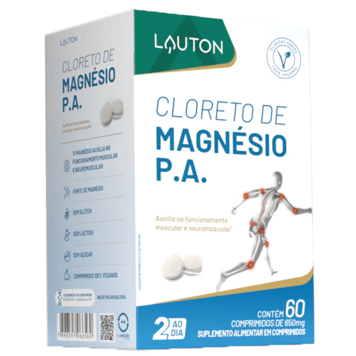 Cloreto de Magnésio P.A. 60 cápsulas Lauton Lauton