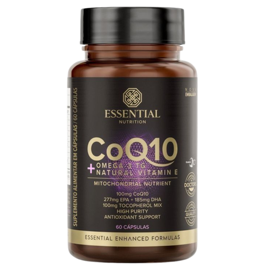Coenzima Coq10 + Ômega 3 TG 60 Cápsulas Essential