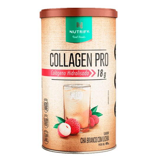 Collagen Pro 450g Chá Branco com Lichia Nutrify