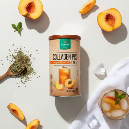 Collagen Pro 450g Chá Mate Com Pêssego Nutrify Nutrify