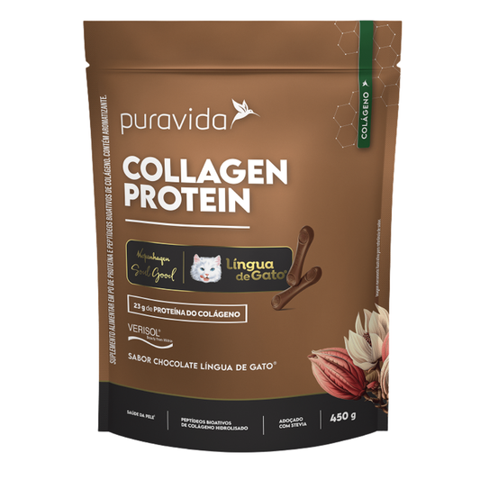 Collagen Protein Lingua de Gato 450G - Puravida